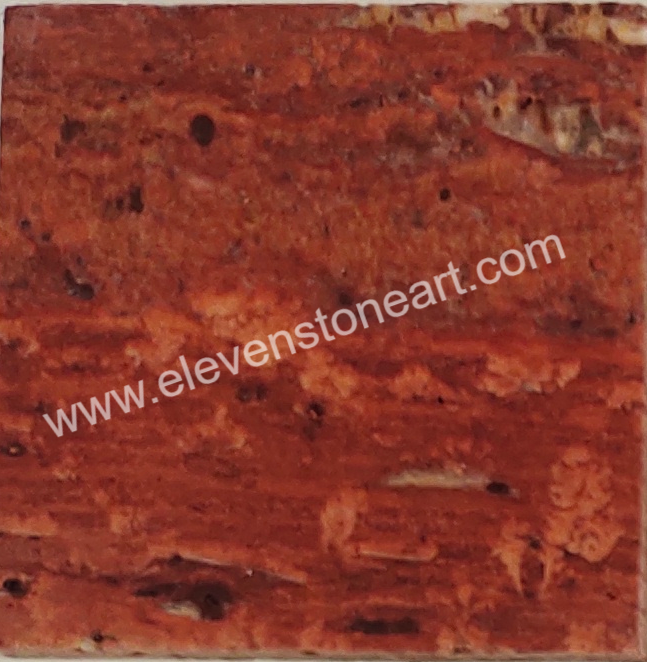 Red Travertine Italian Marble