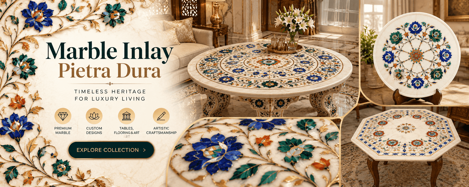 Marble Inlay (Pietra Dura)